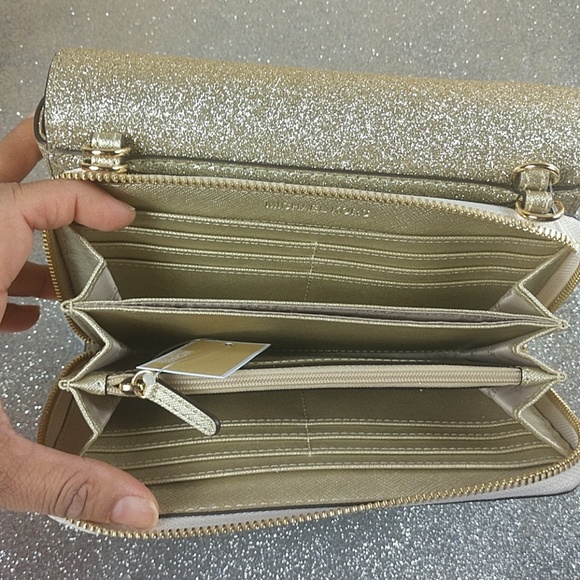 Michael Kors Wallet Clutch XBody  Tina Vanilla - Picture 8 of 8